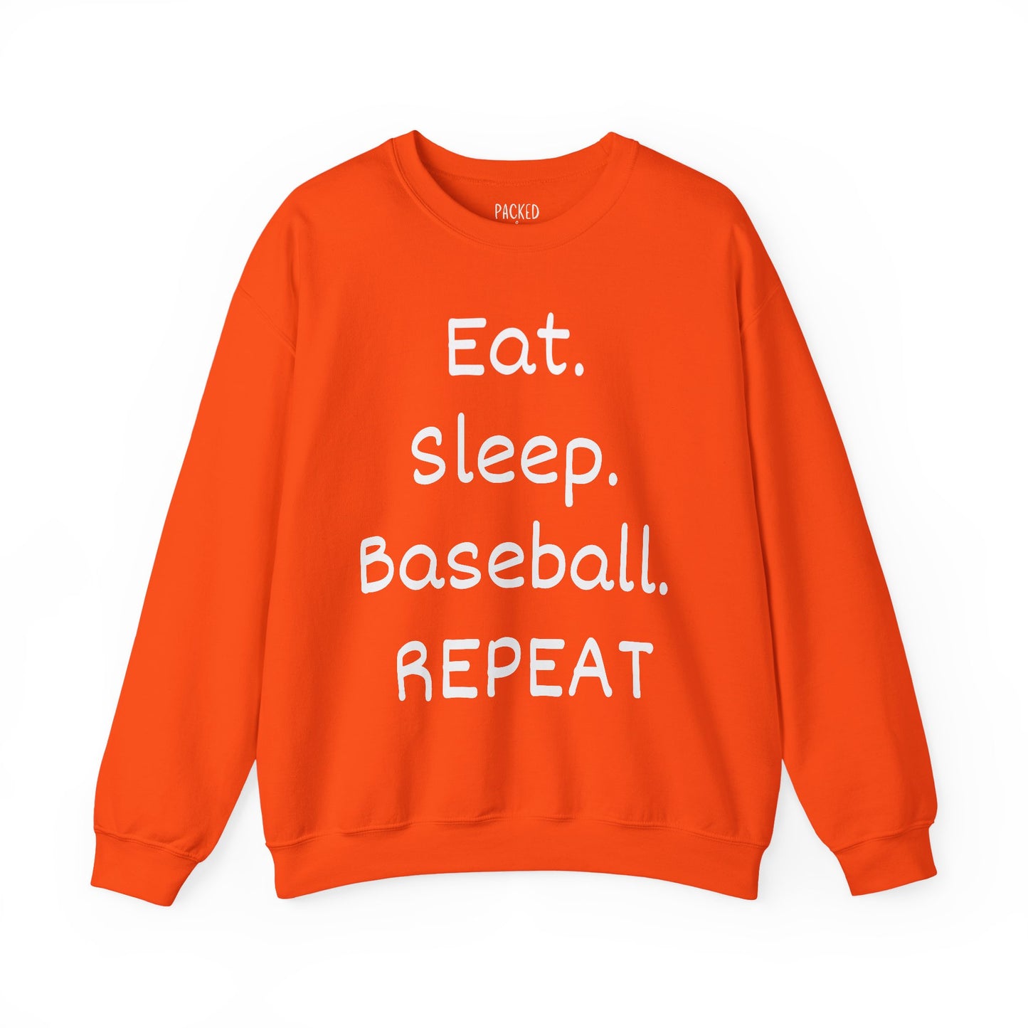Eat. Sleep. Baseball. Repeat Crewneck Sweatshirt