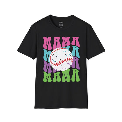 Color Me Baseball Mama T-Shirt