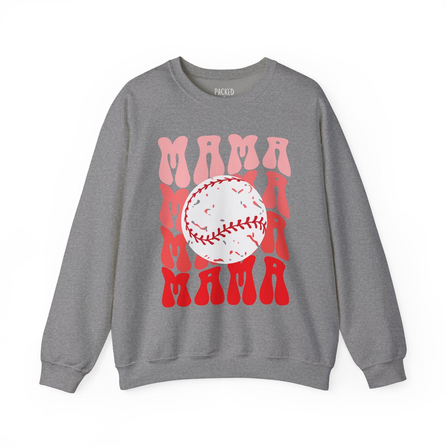 Red, Retro & Ready Mama Crewneck Sweatshirt