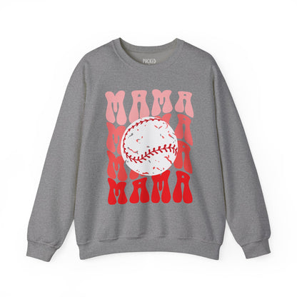 Red, Retro & Ready Mama Crewneck Sweatshirt