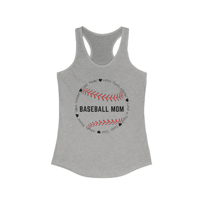 Loud and Proud Baseball Mom Racerback Tank