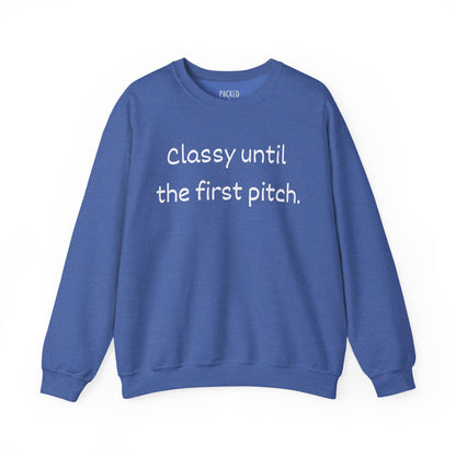 Baseball Mom Energy Crewneck Sweatshirt