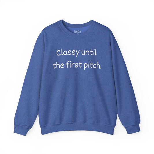 Baseball Mom Energy Crewneck Sweatshirt
