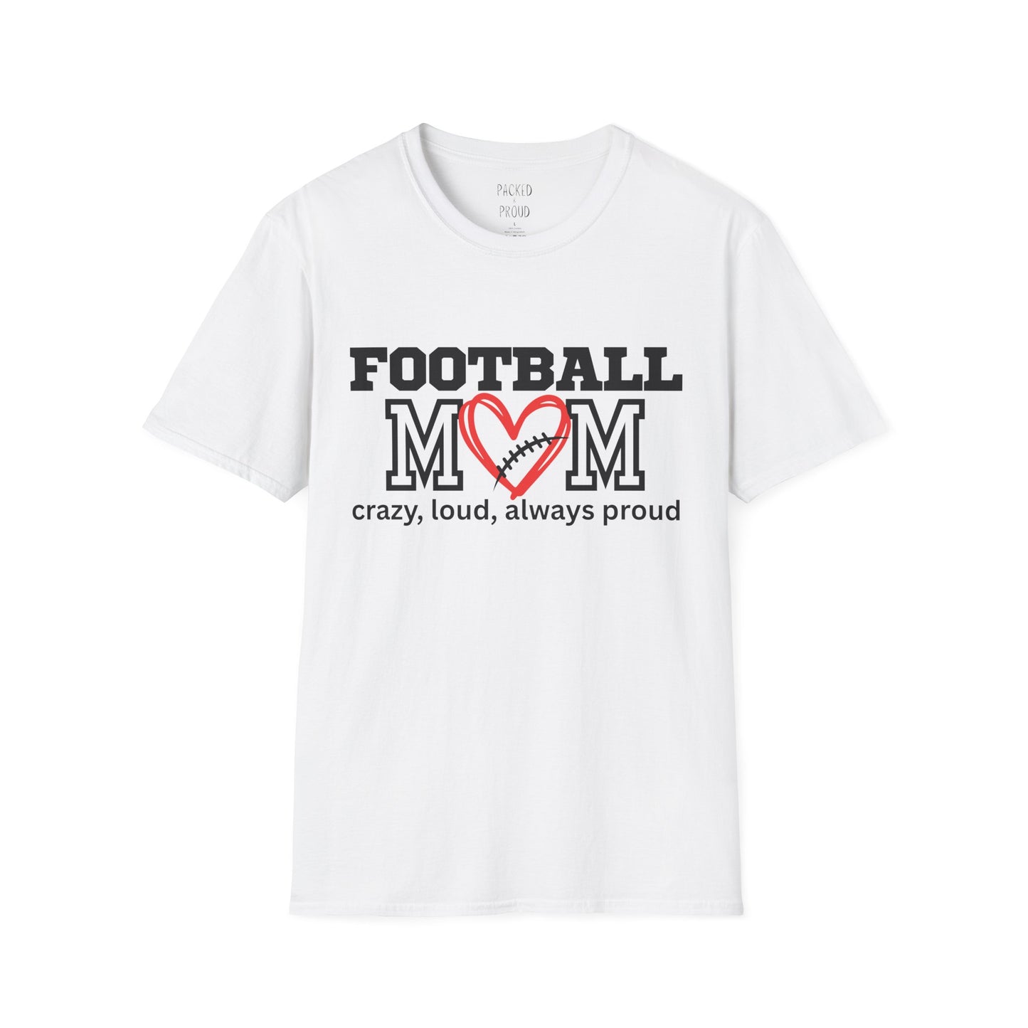 Football Mom T-Shirt, Sports Apparel, Gifts for Moms, Team Spirit Shirt, Casual Wear, Game Day Outfit